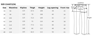 Plus Size Straight Cut Men Smart Casual Long Pants in navy blue color.