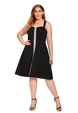Picture of Plus Size Slim Waist Strap Dress