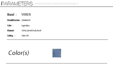 Picture of Plus Size Men Jeans With Sew Details