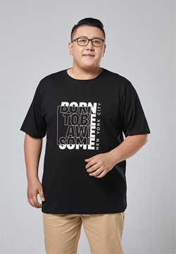 Picture of 'Born To be awesome' Print  Men's T Shirt