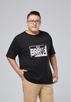 Picture of 'Be brave' Print Men's T Shirt