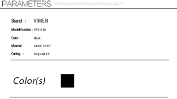 Picture of Ribbon Decorated Plus Size Men Polo