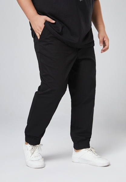 Picture of Plain Mens Plus Size Chino Jogger Pants