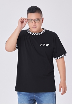 Picture of Lattice Border Big Size Men T Shirt