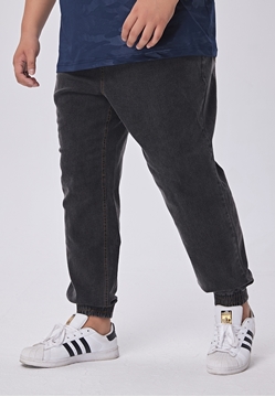 Picture of Plus Size Men Denim Jogger Jeans